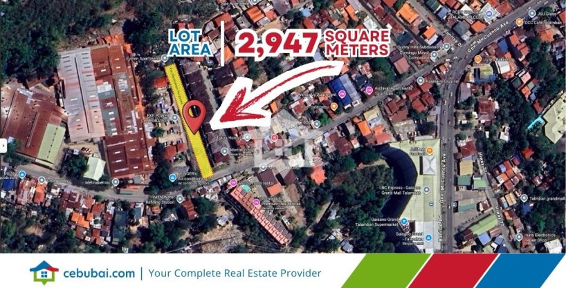 Map of the Vacant Lot For Sale ideal for Housing in Talamban Cebu City